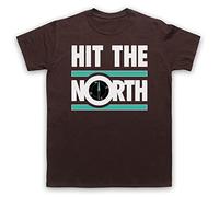 My Icon Art and Clothing Hit The North Manchester Post-Punk - Camiseta para hombre, marrón, M