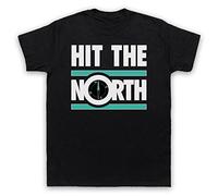 My Icon Art and Clothing Hit The North Manchester Post-Punk - Camiseta para hombre, Negro, S