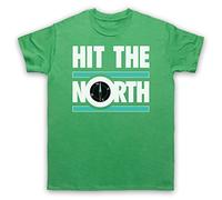 My Icon Art and Clothing Hit The North Manchester Post-Punk - Camiseta para hombre, verde, M