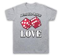 My Icon Art and Clothing I Feel Like Making Love Classic Rock Slogan - Camiseta para hombre, gris, XXL