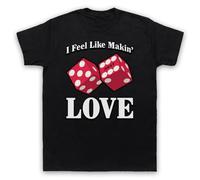 My Icon Art and Clothing I Feel Like Making Love Classic Rock Slogan - Camiseta para hombre, Negro, 5XL