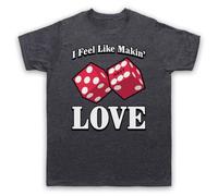 My Icon Art and Clothing I Feel Like Making Love Classic Rock Slogan - Camiseta para hombre, Pizarra vintage., S