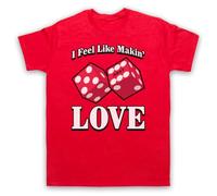 My Icon Art and Clothing I Feel Like Making Love Classic Rock Slogan - Camiseta para hombre, rosso, XXL