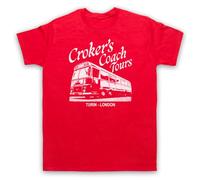 My Icon Art and Clothing Job Croker's Coach Tours Retro Italian Turin to London - Camiseta para hombre, rosso, 4XL