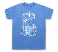 My Icon Art and Clothing Johnson I Sold My Soul to Play The Blues Robert Legend of Guitar - Camiseta para hombre, azul vintage, L