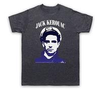 My Icon Art and Clothing Kerouac Beat Generation Jack On The Road 1 - Camiseta para hombre, Pizarra vintage., XL