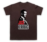 My Icon Art and Clothing Kerouac Beat Generation Jack On The Road 2 - Camiseta para hombre, marrón, XXL