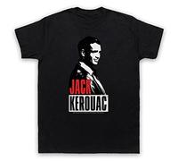 My Icon Art and Clothing Kerouac Beat Generation Jack On The Road 2 - Camiseta para hombre, Negro, L