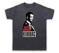 My Icon Art and Clothing Kerouac Beat Generation Jack On The Road 2 - Camiseta para hombre, Pizarra vintage., M