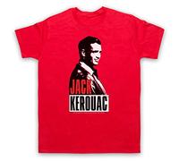 My Icon Art and Clothing Kerouac Beat Generation Jack On The Road 2 - Camiseta para hombre, rosso, M