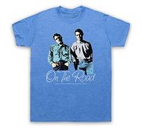 My Icon Art and Clothing Kerouac Beat Generation Jack On The Road Sal & Dean - Camiseta para hombre, azul vintage, XXL