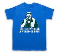 My Icon Art and Clothing Lebowski - Camiseta para hombre, diseño de Walter You're Entering A World of Pain, azul real, 5XL