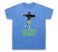 My Icon Art and Clothing Lebowski The Dude Abides Comedy Film - Camiseta para hombre, azul vintage, XXL
