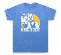My Icon Art and Clothing Lebowski Walter Mark It Zero Comedy Film - Camiseta para hombre, azul vintage, M