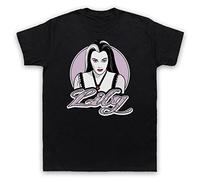 My Icon Art and Clothing Lily Munster Retro Comedy Horror Munsters - Camiseta para hombre, Negro, L