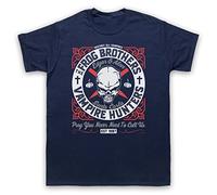 My Icon Art and Clothing Lost Vampire The Frog Brothers Edgar & Alan - Camiseta para hombre, azul marino, XL