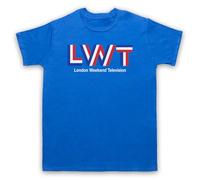 My Icon Art and Clothing LWT Retro London Weekend UK TV Television - Camiseta para hombre, azul real, XXL