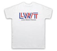 My Icon Art and Clothing LWT Retro London Weekend UK TV Television - Camiseta para hombre, blanco, 5XL