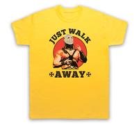 My Icon Art and Clothing Mad Lord Humungus Just Walk Away Max 2 - Camiseta para hombre, amarillo, S