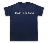 My Icon Art and Clothing Made in England - Camiseta para hombre con eslogan patriótico orgulloso, azul marino, L