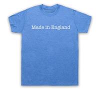 My Icon Art and Clothing Made in England - Camiseta para hombre con eslogan patriótico orgulloso, azul vintage, S