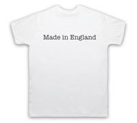 My Icon Art and Clothing Made in England - Camiseta para hombre con eslogan patriótico orgulloso, blanco, XXL