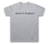 My Icon Art and Clothing Made in England - Camiseta para hombre con eslogan patriótico orgulloso, gris, L