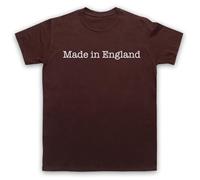 My Icon Art and Clothing Made in England - Camiseta para hombre con eslogan patriótico orgulloso, marrón, XXL