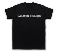 My Icon Art and Clothing Made in England - Camiseta para hombre con eslogan patriótico orgulloso, Negro, L