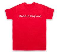 My Icon Art and Clothing Made in England - Camiseta para hombre con eslogan patriótico orgulloso, rosso, M