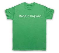 My Icon Art and Clothing Made in England - Camiseta para hombre con eslogan patriótico orgulloso, verde, M