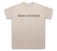 My Icon Art and Clothing Made in Scotland - Camiseta para hombre con eslogan patriótico orgulloso, arena, S