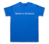 My Icon Art and Clothing Made in Scotland - Camiseta para hombre con eslogan patriótico orgulloso, azul real, M