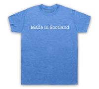 My Icon Art and Clothing Made in Scotland - Camiseta para hombre con eslogan patriótico orgulloso, azul vintage, M