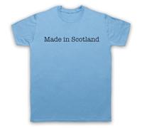My Icon Art and Clothing Made in Scotland - Camiseta para hombre con eslogan patriótico orgulloso, azul celeste, L