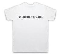 My Icon Art and Clothing Made in Scotland - Camiseta para hombre con eslogan patriótico orgulloso, blanco, XL
