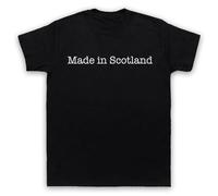 My Icon Art and Clothing Made in Scotland - Camiseta para hombre con eslogan patriótico orgulloso, Negro, 3XL
