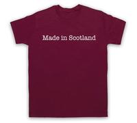 My Icon Art and Clothing Made in Scotland - Camiseta para hombre con eslogan patriótico orgulloso, rojo (Maroon), XL