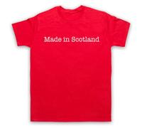 My Icon Art and Clothing Made in Scotland - Camiseta para hombre con eslogan patriótico orgulloso, rosso, XXL