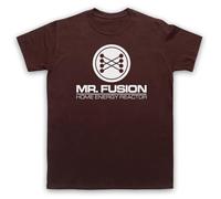 My Icon Art and Clothing Mr Fusion Home Energy Reactor the Future BTTF Back to - Camiseta para hombre, marrón, XXL