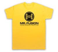 My Icon Art and Clothing Mr Fusion Home Energy Reactor the Future BTTF Back to - Camiseta para hombre, amarillo, XL