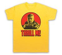 My Icon Art and Clothing of The Creeps Thrill Me Horror Night - Camiseta retro para hombre, amarillo, M