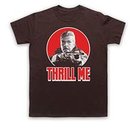 My Icon Art and Clothing of The Creeps Thrill Me Horror Night - Camiseta retro para hombre, marrón, XXL