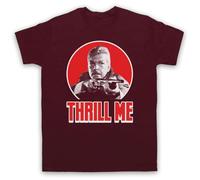 My Icon Art and Clothing of The Creeps Thrill Me Horror Night - Camiseta retro para hombre, rojo (Maroon), S