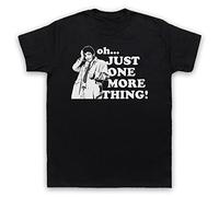 My Icon Art and Clothing Oh... Just One More Thing! - Camiseta para hombre con diseño de Detective Crime TV, Negro, S