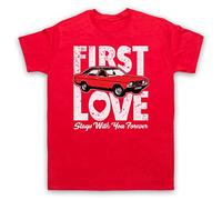 My Icon Art and Clothing Saw Red Car First Love Stays with You Forever Gaelic Celtic Folk Rock Doctors - Camiseta para hombre, rosso, M