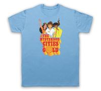 My Icon Art and Clothing The Mysterious Retro Cities of Gold - Camiseta para hombre, azul celeste, S