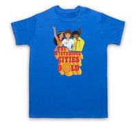 My Icon Art and Clothing The Mysterious Retro Cities of Gold - Camiseta para hombre, azul real, XL