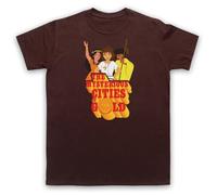 My Icon Art and Clothing The Mysterious Retro Cities of Gold - Camiseta para hombre, marrón, L