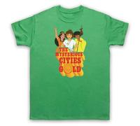 My Icon Art and Clothing The Mysterious Retro Cities of Gold - Camiseta para hombre, verde, L